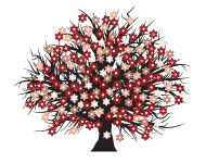 Vector Blossomed Tree